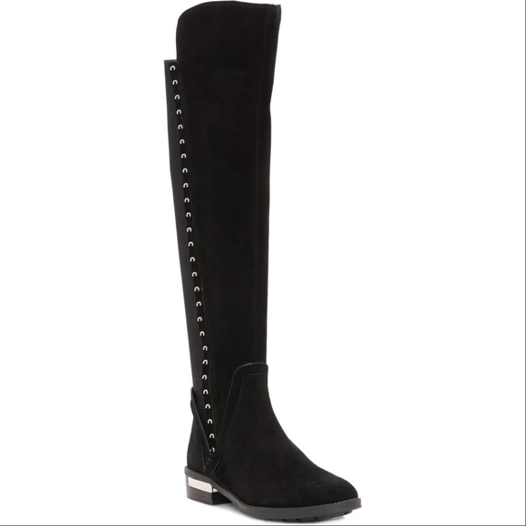 Vince Camuto Shoes - Studded Black Over The Knee Boot Size 10